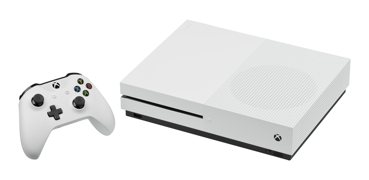Photo of Microsoft Xbox One S (Credit: Evan Amos).