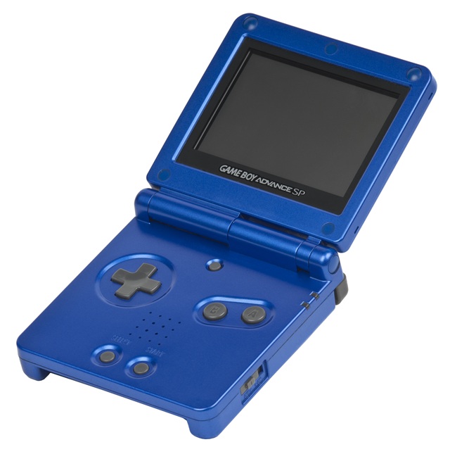 Photo of Nintendo Game Boy Advance (GBA) SP (Credit: Evan Amos).