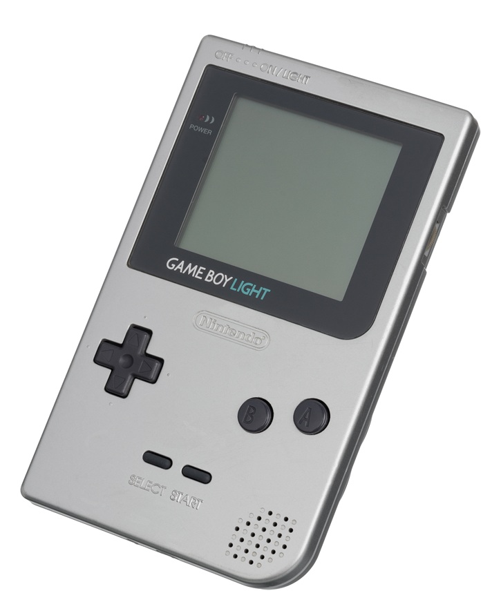 Photo of Nintendo Game Boy (GB) Light (Credit: Evan Amos).