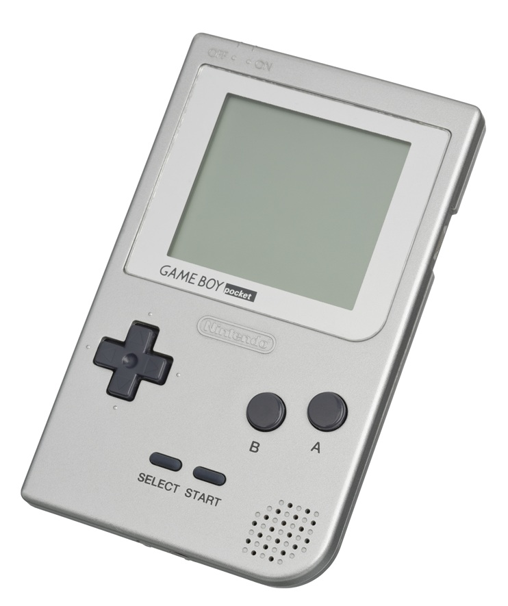 Photo of Nintendo Game Boy (GB) Pocket (Credit: Evan Amos).