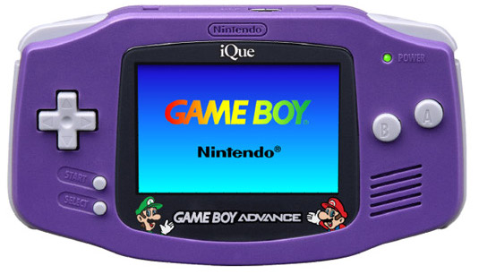 Photo of Nintendo iQue Game Boy Advance (GBA) (Credit: GBASP).
