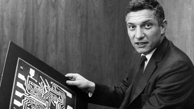 Photo of Robert Noyce (Credit: Intel Free Press).