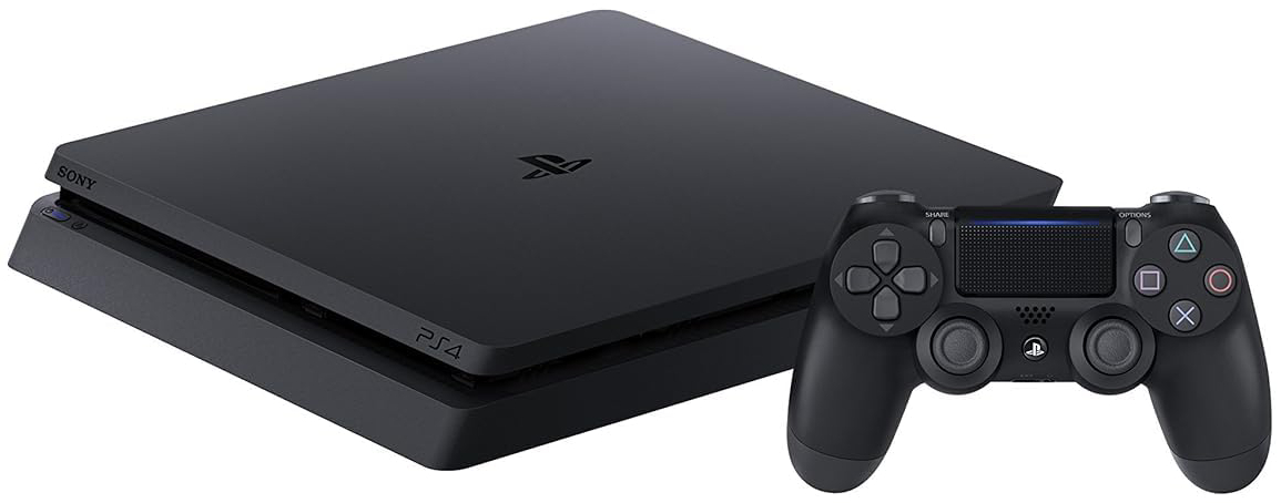 Photo of Sony PlayStation 4 (PS4) Slim (Credit: Amazon).
